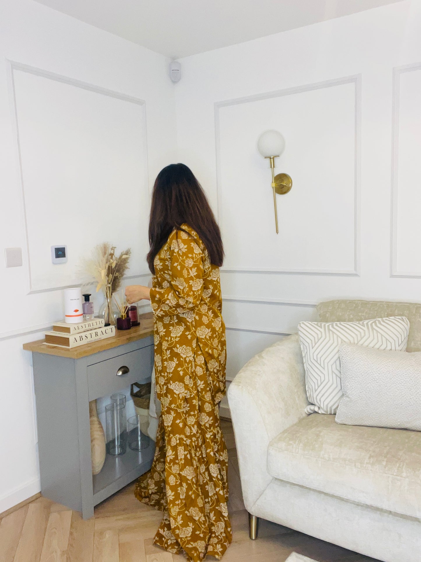 Golden Glow Outfit | Your Festive Favourite | Stunning Floral Sharara Set | Effortless Elegance| Ethnic Vibes Done Right