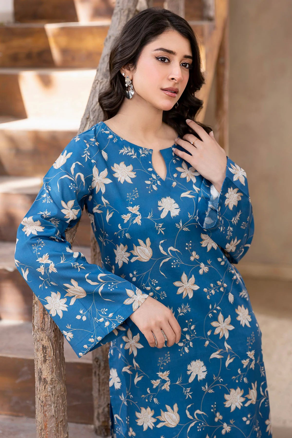 ZALAAN 2 PEICE DIGITAL PRINTED OUTFIT