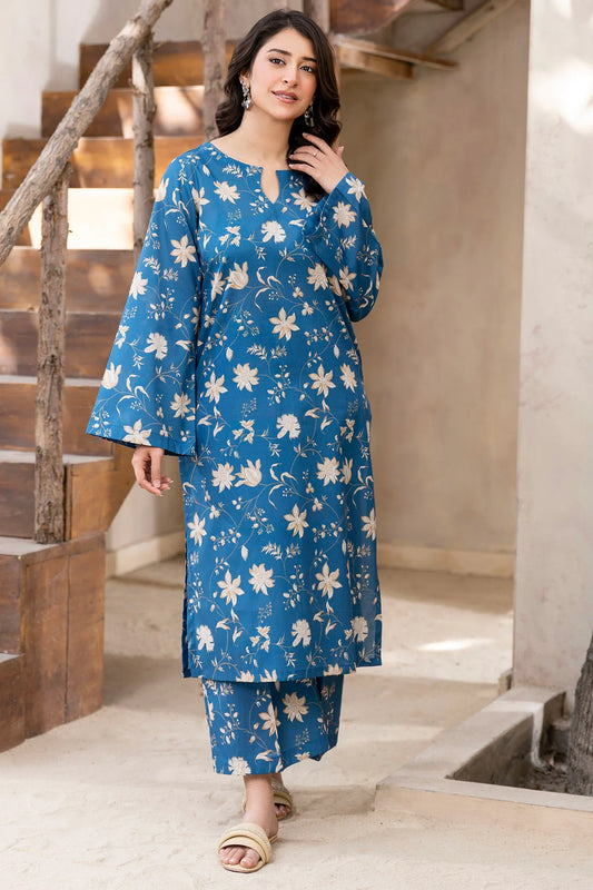 ZALAAN 2 PEICE DIGITAL PRINTED OUTFIT